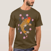 Beautiful Orange Koi Fish Japanese Style Tシャツ (正面)