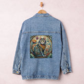 Beautiful Ornate Illustration Of A Cat デニムジャケット (ハンガー)