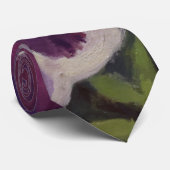 Beautiful Pansies in Purple Violet Green Yellow ネクタイ (ロール)