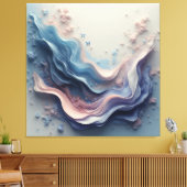 Beautiful Pastel Background – Soft Modern Design キャンバスプリント (インサイチュ (リビング))