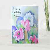 BEAUTIFUL PASTELS MUM GREETING CARD カード (正面)