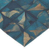 Beautiful Patchwork "Look" in Dark Teal ショートテーブルランナー (コーナー)