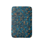 Beautiful Patchwork "Look" in Dark Teal バスマット (正面縦)