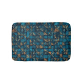Beautiful Patchwork "Look" in Dark Teal バスマット (正面)