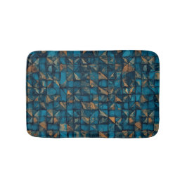 Beautiful Patchwork "Look" in Dark Teal バスマット