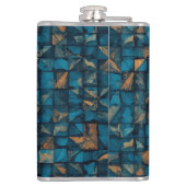 Beautiful Patchwork "Look" in Dark Teal フラスク (裏面)