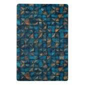 Beautiful Patchwork "Look" in Dark Teal ミニクリップボード (裏面)