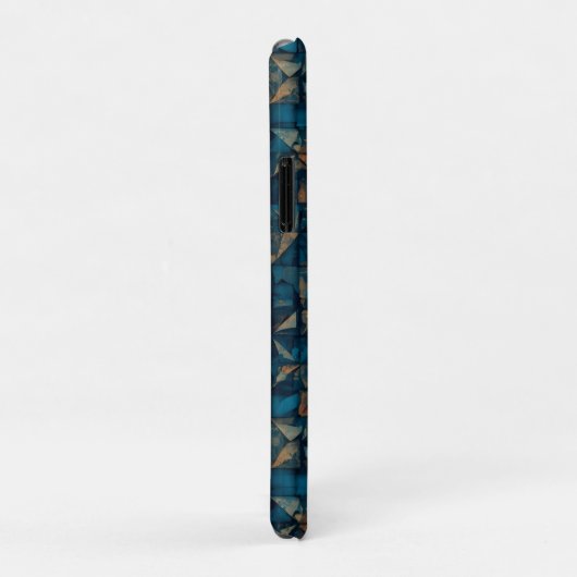 Beautiful Patchwork "Look" in Dark Teal Case-Mate iPhoneケース (裏面/右)