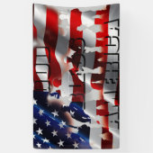 Beautiful Patriotic God Bless America House Flag 横断幕 (縦)