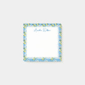 Beautiful Pattern of Vibrant Lemons Personalized ポストイット (正面)