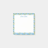 Beautiful Pattern of Vibrant Lemons Personalized ポストイット (正面)