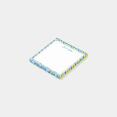 Beautiful Pattern of Vibrant Lemons Personalized ポストイット (アングル)
