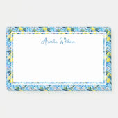Beautiful Pattern of Vibrant Lemons Personalized ポストイット (正面)