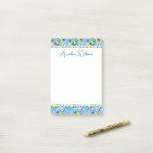 Beautiful Pattern of Vibrant Lemons Personalized ポストイット (デスク上)
