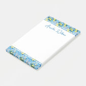 Beautiful Pattern of Vibrant Lemons Personalized ポストイット (アングル)