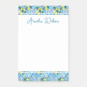 Beautiful Pattern of Vibrant Lemons Personalized ポストイット (正面)