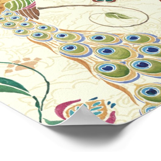 Beautiful Peacock ポスター (角)