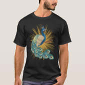 Beautiful Peacock Delightful Cheerful Animal Tシャツ (正面)
