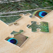 Beautiful Peacock Profile ジグソーパズル (側面)