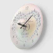 Beautiful Pearl 30th Anniversary ラージ壁時計 (傾斜)