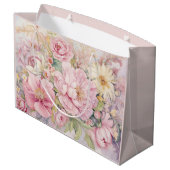 Beautiful peonies large gift bag ラージペーパーバッグ (裏面アングル)