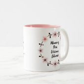 Beautiful Personalized Name Mug Custom Floral Gift ツートーンマグカップ (正面右)