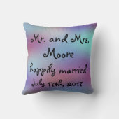 beautiful Personalized Wedding氏および夫人 クッション (裏面)