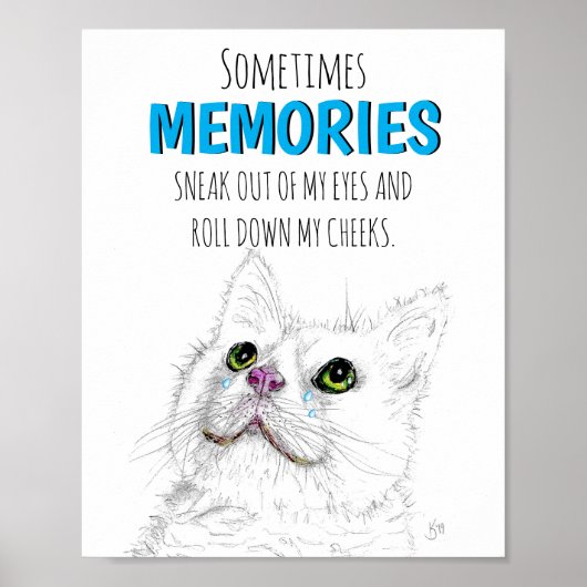 Beautiful Pet Memorial Words of Loss Poster ポスター (正面)