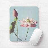 Beautiful photomechanical prints of Lotus Flowers マウスパッド (マウス)