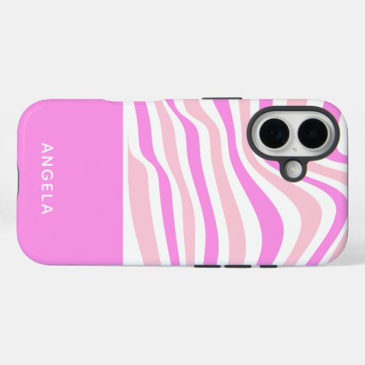 Beautiful Pink Abstract Personalized  Case-Mate iPhoneケース (裏面 (横))