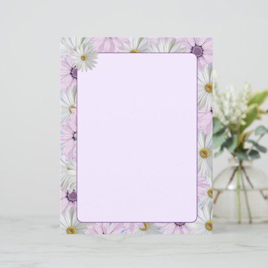 Beautiful Pink and White Daisies 8.5 x 11 (スタンド正面)