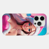 Beautiful Pink Christmas Girl 01 Case-Mate iPhoneケース (裏面 (横))