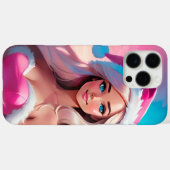 Beautiful Pink Christmas Girl 01 Case-Mate iPhoneケース (裏面 (横))