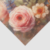 Beautiful Pink Floral Victorian Cat Decoupage 薄葉紙 (詳細)