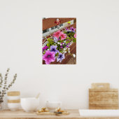 Beautiful Pink Petunia Fairy Flower Garden Poster ポスター (キッチン)