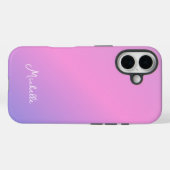 Beautiful Pink Purple Ombre Personalized Case-Mate iPhoneケース (裏面 (横))