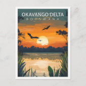 Beautiful Place Okavango Delta Botswana Travel ポストカード (正面)