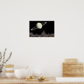 Beautiful planet standing in outer space. ポスター (キッチン)