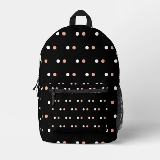 Beautiful Polka Dot Backpack for Women  プリントバックパック (正面)