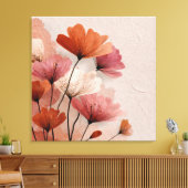 Beautiful poppies  キャンバスプリント (インサイチュ (リビング))