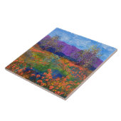 Beautiful Poppy Field Ceramic Tile タイル (側面)