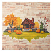 Beautiful Popular Happy Thanksgiving Fall タイル (正面)