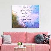  Beautiful Psalm 67 Blessing Upon Us キャンバスプリント (インサイチュ (リビング))