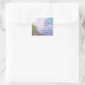 Beautiful Psalm 67 Blessing Upon Us スクエアシール (バッグ)