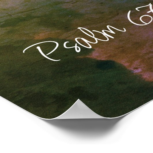 Beautiful Psalm 67 Blessing Upon Us ポスター (角)