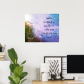 Beautiful Psalm 67 Blessing Upon Us ポスター (ホームオフィス)