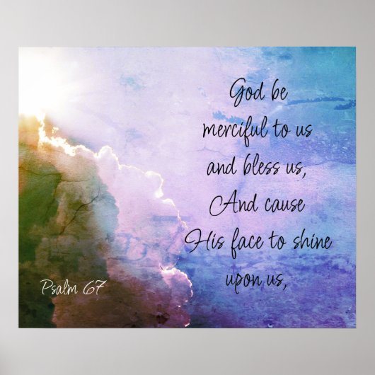 Beautiful Psalm 67 Blessing Upon Us ポスター (正面)