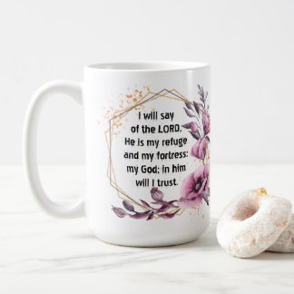 Beautiful Psalm 91 Floral Coffee Mug コーヒーマグカップ