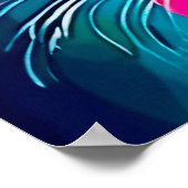 Beautiful Puma Portrait colorful ポスター (角)