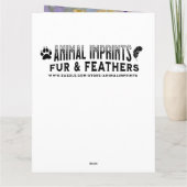 Beautiful Purple Butterfly and Flowers Birthday カード (裏面)